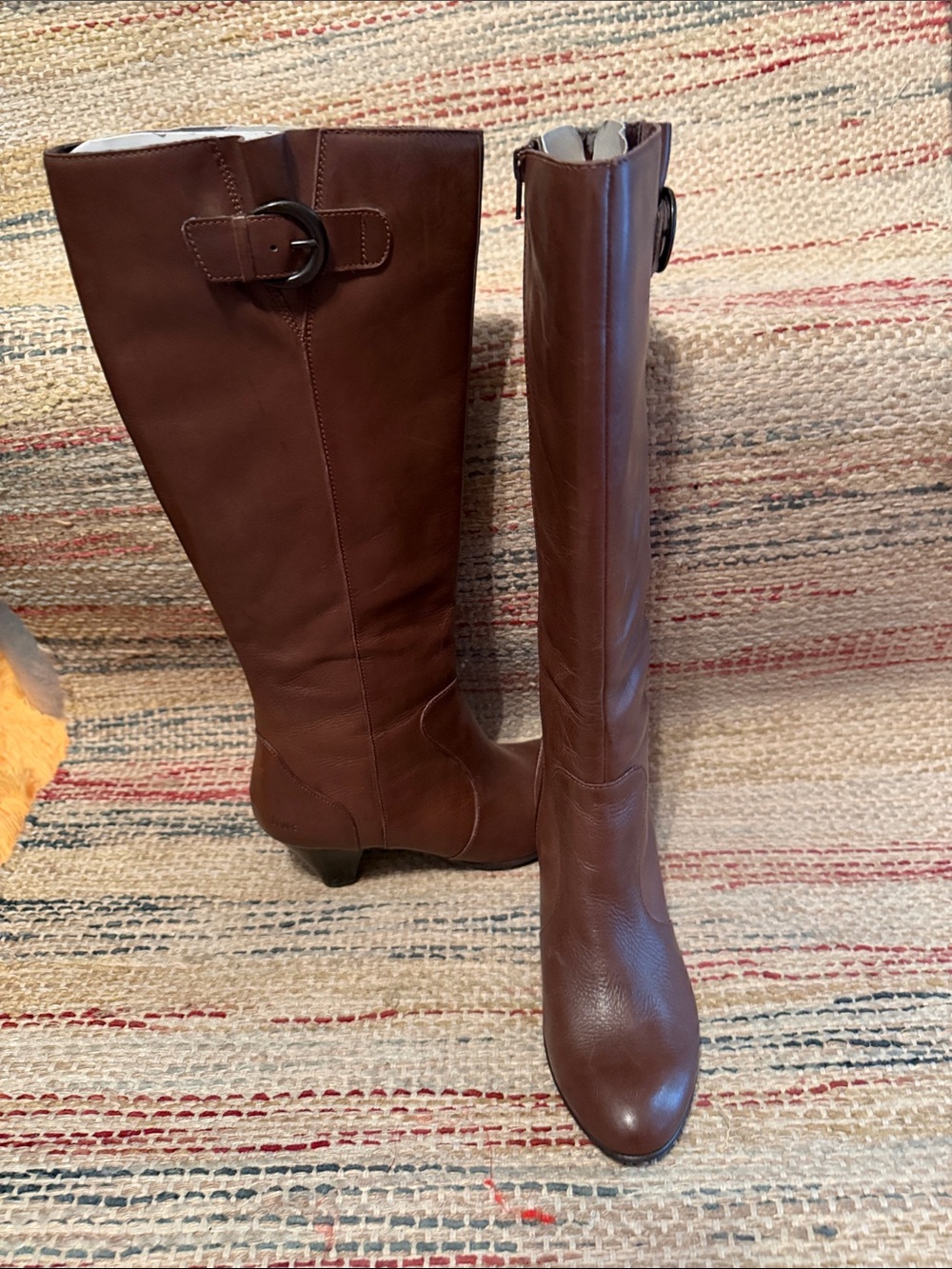 b.o.c. Tall Leather Riding Boots in Chestnut Brown